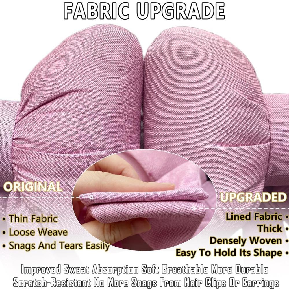 Car Neck Pillow Cute Interior Pink Bowknot Head Pillow Universal  Anti-fatigue Car Headrest Neck Cushion Pillows Car Accessories
