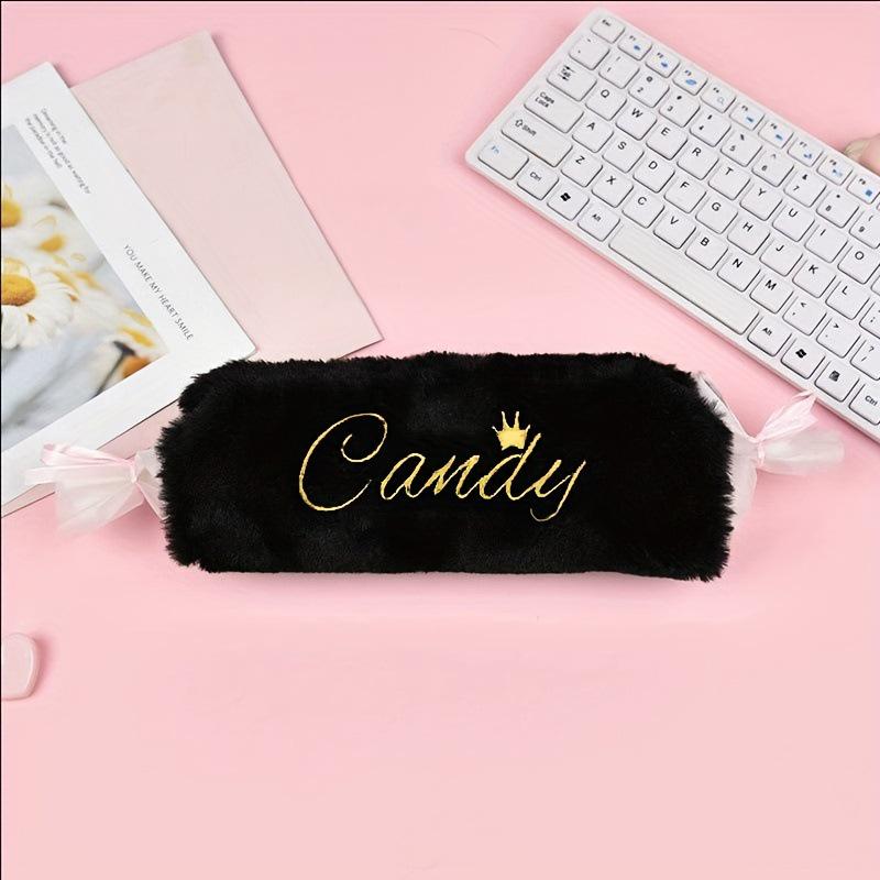 Japanese Style Plush Pencil Case: Cute, Large Capacity, Trendy Ins Stationery Bag for Students