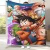 Anime D-Dragon Ball Game Cartoon Flannel Blanket,Ultra Soft Warm Plush Throw for Home Bedroom Bed Sofa Cover Office Camping