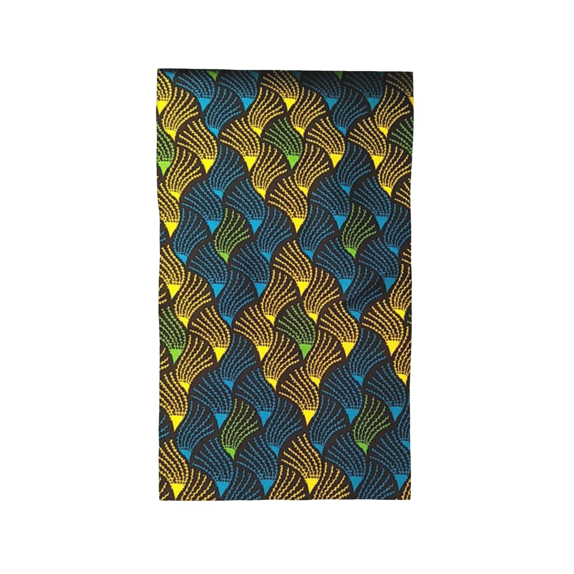 

African Ankara Wax Print Soft Face Towel Quick Dry Pool Bath Cotton Towels Absorbent W30*H60(CM)