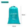 Large Capacity Waterproof Drawstring Laundry Bag for Clothes and Quilts