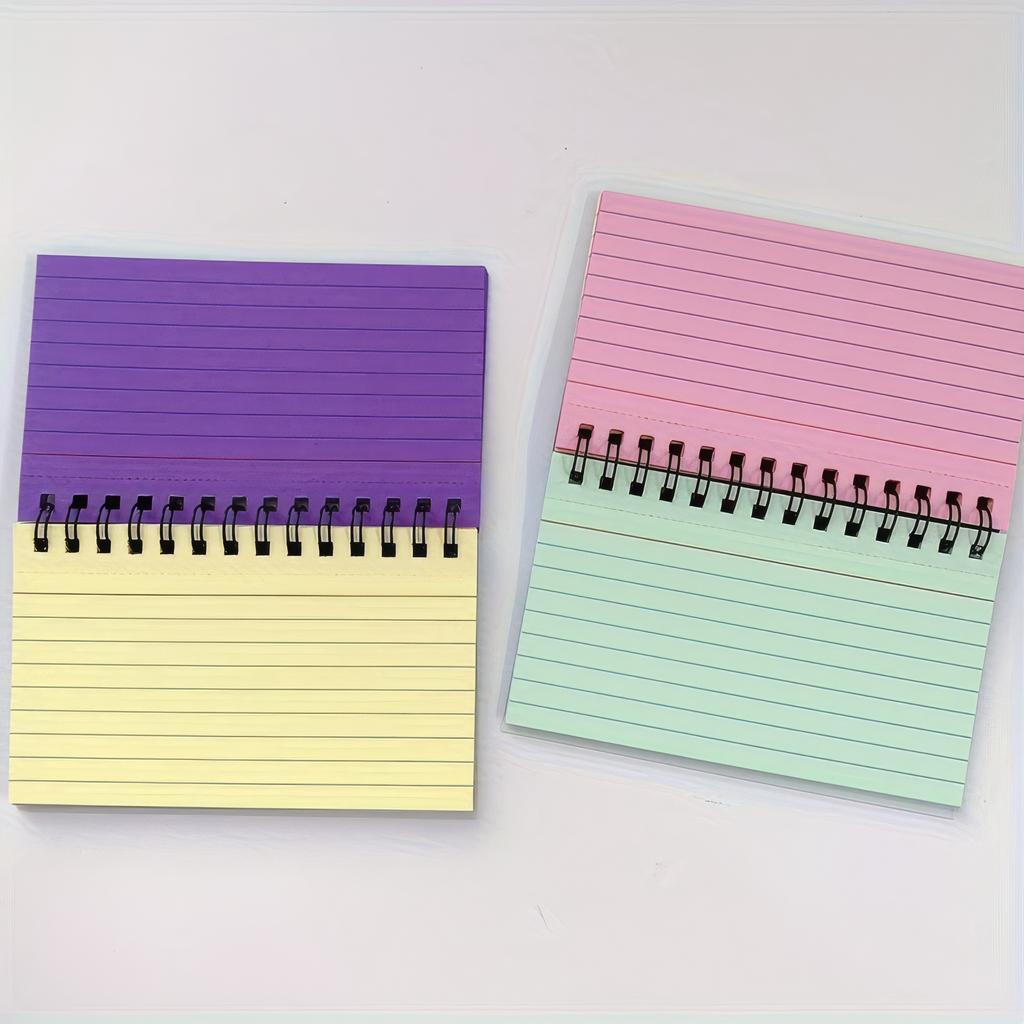 1/2/3 Small Color Spiral Notebooks, Compact Notebooks Suitable for Home/office/school, Stationery and Notepad, Work