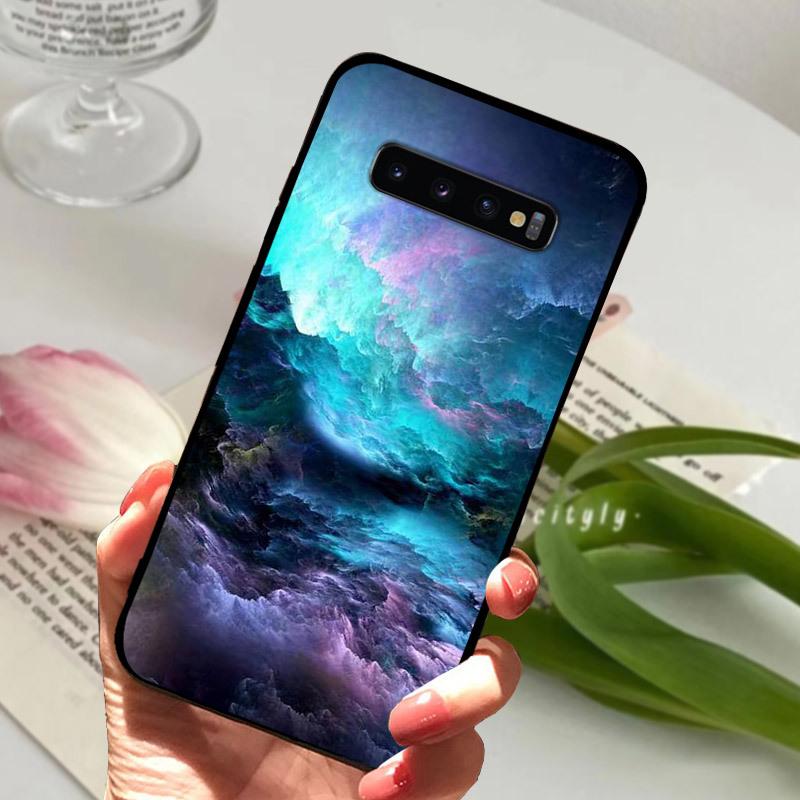 Case For Samsung S10 S10+ S10E Silicone Etui Fashion Painted Soft TPU Coque For Samsung Galaxy S10 S 10 Plus S10E Phone Cover
