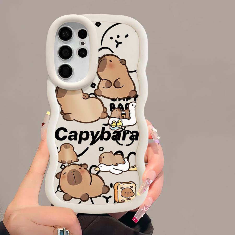 Capybara Cute Soft Phone Cover Case for Samsung Galaxy S23 Plus S21 A26 S22 Ultra S24 A25 S20 FE S25 A36 A35 A24 A54 A55 A34