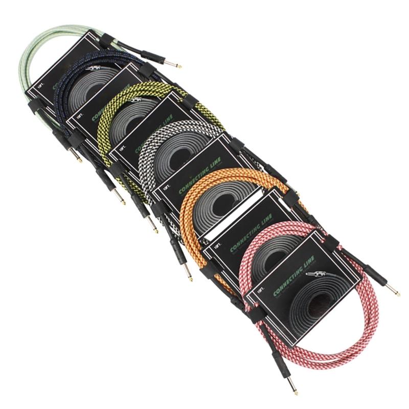 3 Meters Guitar Lead Instrument Cable Profession Noiseless Guitar Bass Cable Cord Straight To Straight Instrument Cables