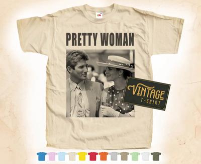 Zwarte Print PRETTY WOMAN vol.3 T-SHIRT Tee Vintage Poster 12 Kleuren S-5XL