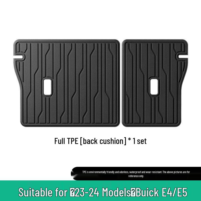 Eco-friendly Custom-fit Floor Mats Set for 2023 Buick E4: Includes TPE Trunk Mat & Seat Backrest Mat