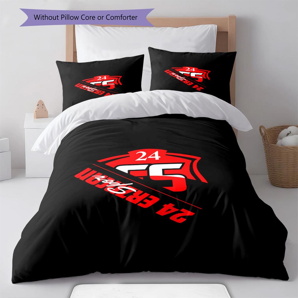 24 Erzincanspor Pattern Bedding Set Quilt Cover Pillowcase Home Decor Gift (1 * duvet cover + 2 * pillowcase, without core)