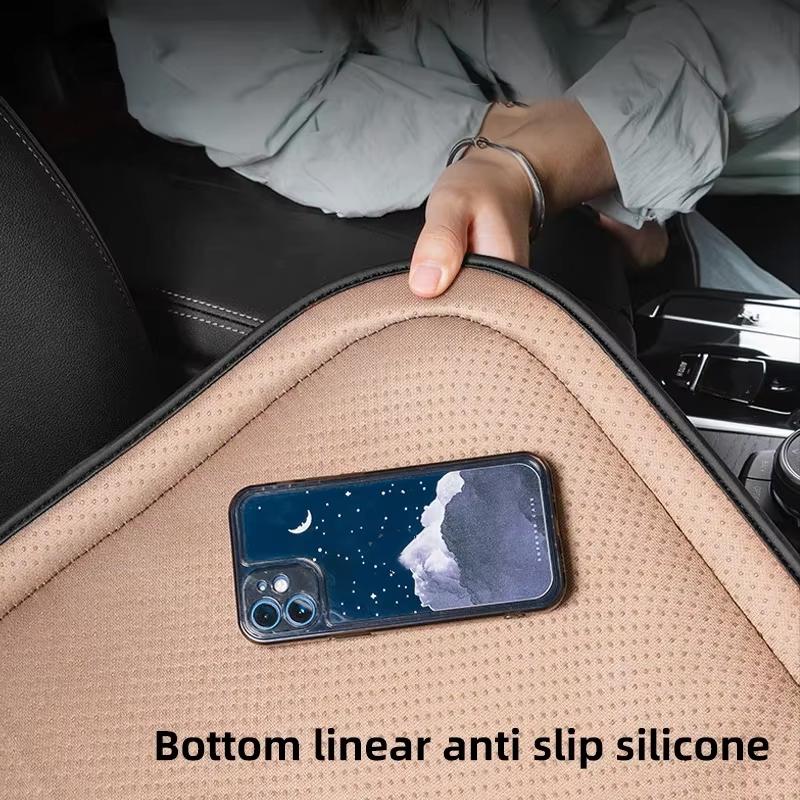 CREKH1 Nappa Leather Car Seat Cushion For Tesla Model S X Y Juniper 3 Highland Cybertruck Breathable Seat Cover Car Interior Accessorie