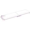 VidaXL Wall Shelf Light Brown 220x50x6cm Solid Oak Wood Treated 363737