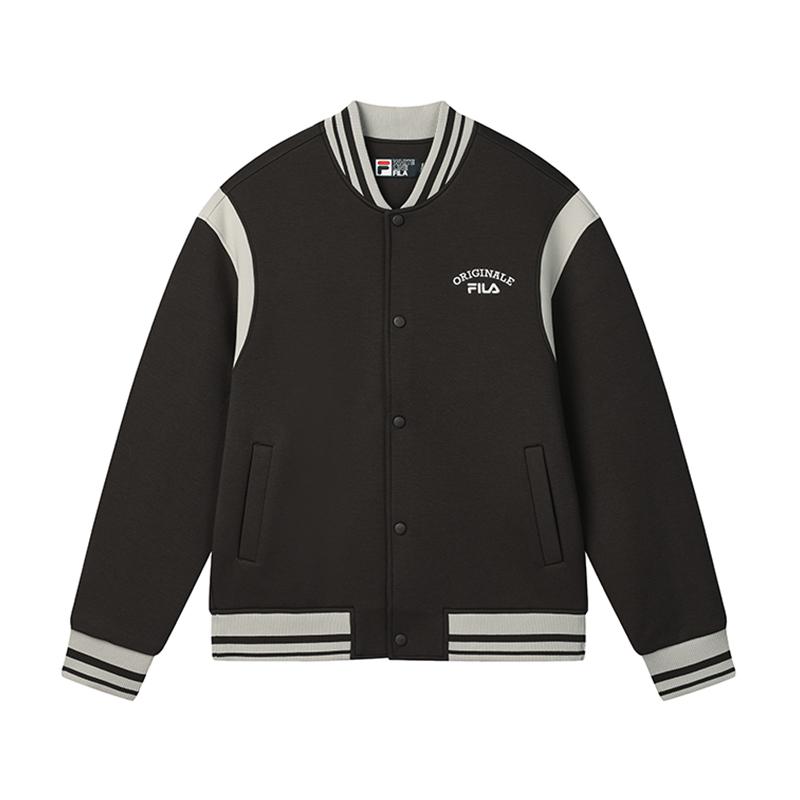 New FILA ORIGINALE Baseball Jacket Men's Coffee Brown F11M519502F-BN