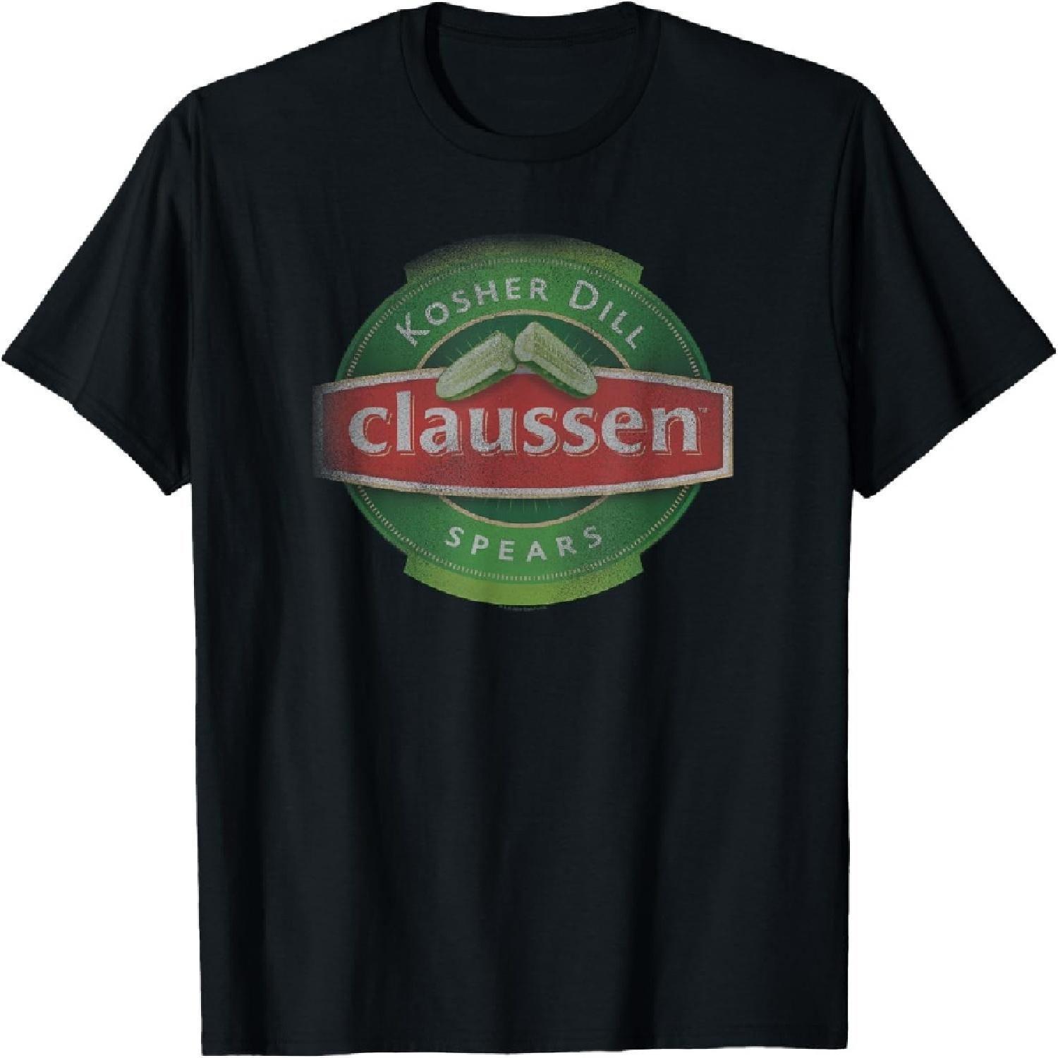 Футболка с логотипом Claussen Kosher Dill Spears S разноцветный