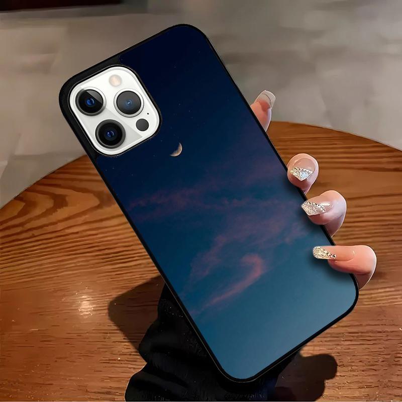 Space Sky Moon Phone Case For iPhone 17 Air 16 15 14 13 12 11 Pro Max Max Plus Bumper Case Cover