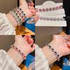 Geometric Oval Zircon Pendant Bracelet For Women Fashion Jewelry Gift For Office