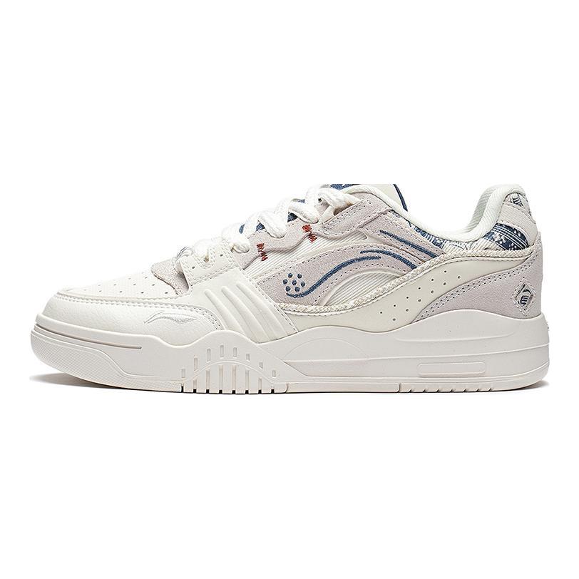 Li Ning Yuebai Abrasion Resistant Breathable Low Top Skateboard Shoes Women's Ecru AGCS252-10