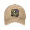 Mardi Gras Fleur De Lis Mask Baseball Cap Unisex Cotton Adjustable Casual Outdoor Headwear
