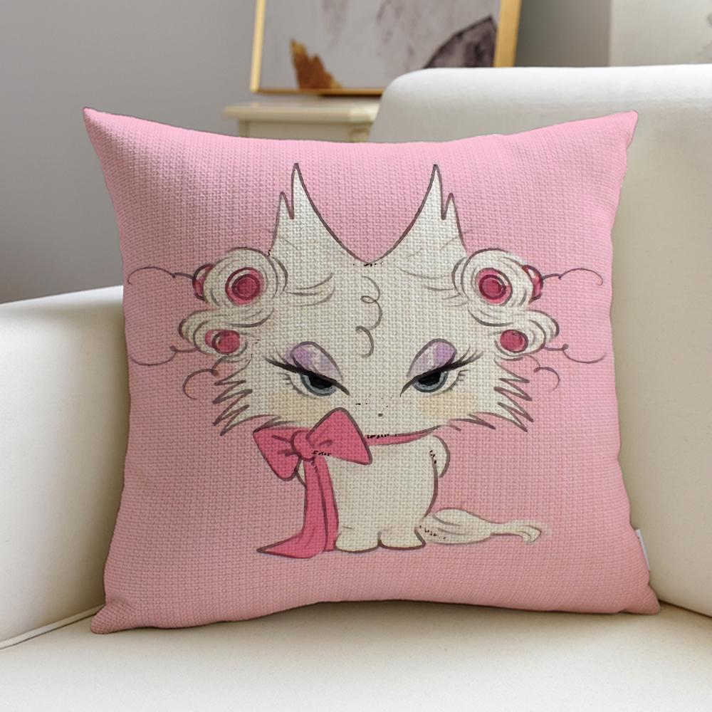 Lovely PPink KittenS Cushion Cover Pcs Linen Throw Pillow Covers x x Modern Home Decor