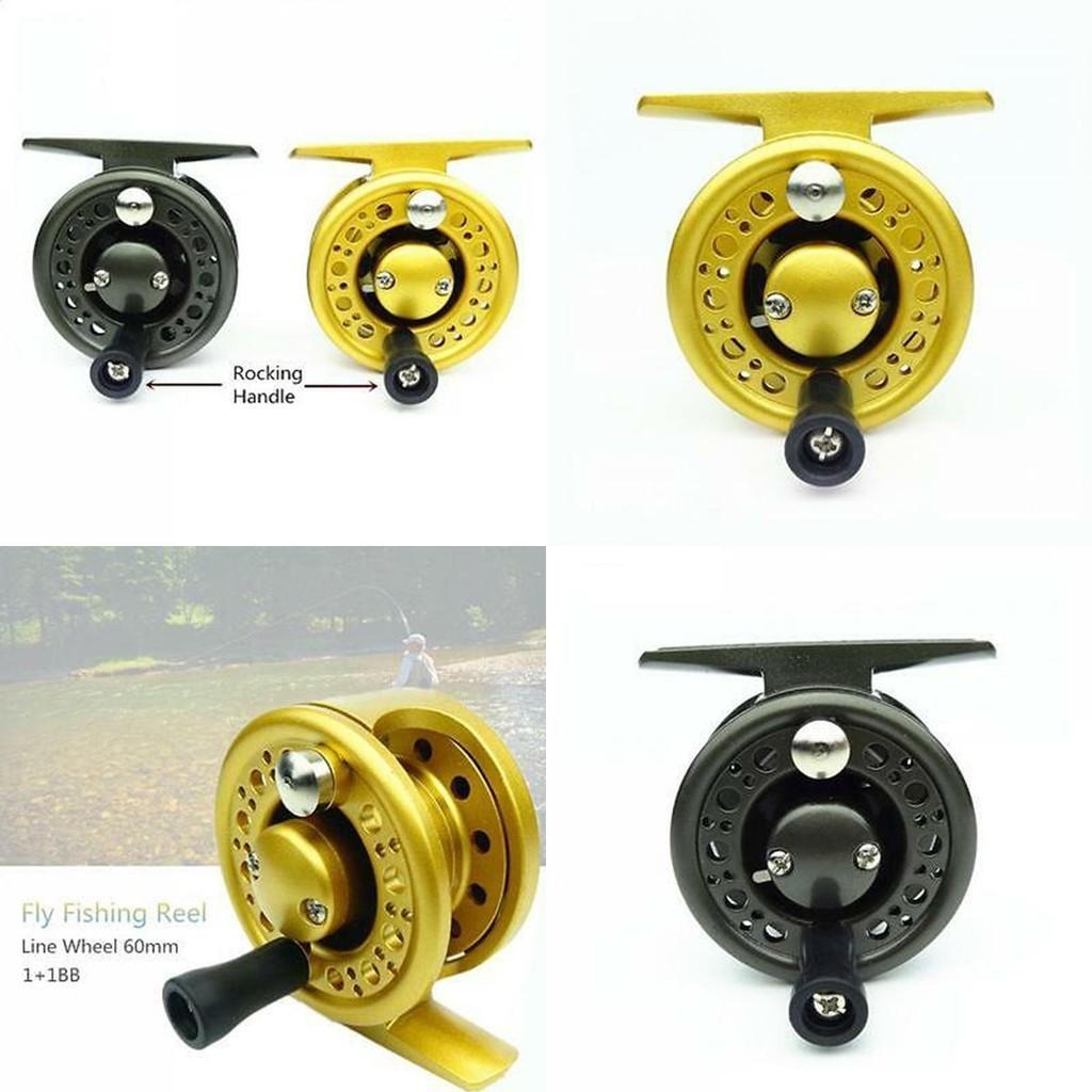Lightweight And Durable C60 Aluminum Fly Fishing Ice Fishing Reel For Left And Right Handed