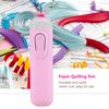 Outils Plastique Stylo Quilling Électrique Léger Outil Électrique Automatisé à Fente Rose Bleu Outil d'Artisanat en Papier Artisanat de Roulement de Papier