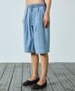 Nigaennikol Washed Banding Burmuda Denim Pants_Sky Blue