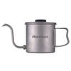 Dış Mekan Ti Dökme Kahve Kettle 400ml Termometreli ve Katlanır Saplı Gaga Ağızlı Çaydanlık