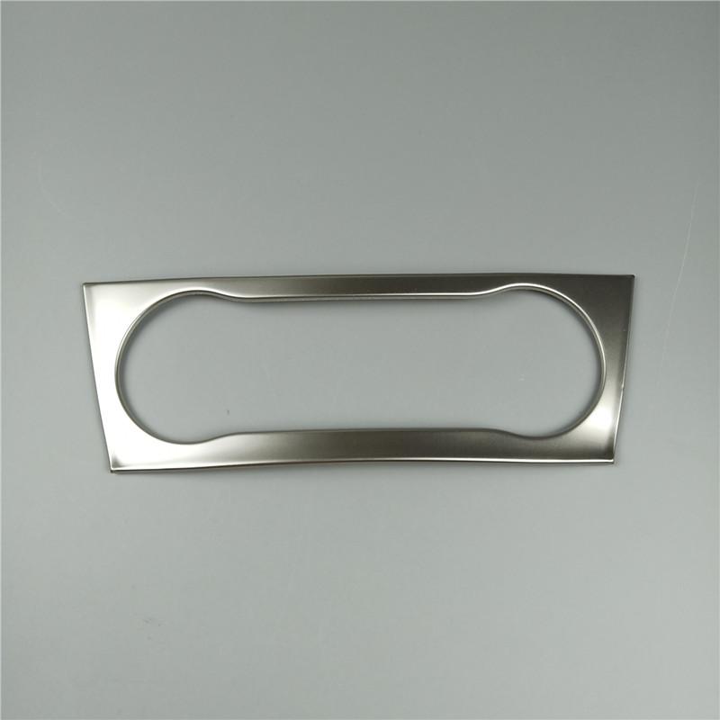 Silver Console Decorative Trim Stainless Steel Air Condition Storage Box CD Panel Cover Strip For Mercedes Benz GLA CLA A Class air knob frame