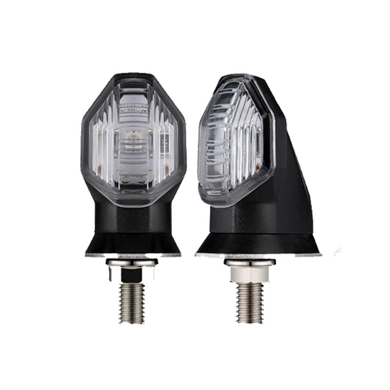 8mm Mini Motorcycle LED Turn Signals Light Amber Indicator Flasher Lamp For Honda Yamaha 12V Motorcycle Turn Signal Lights