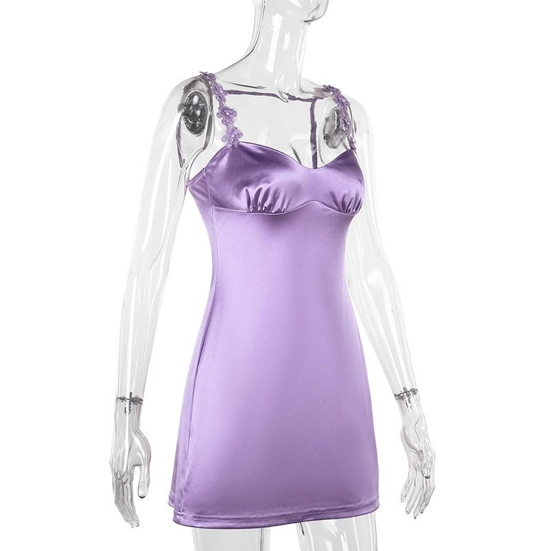 Spring Women's Dress Fashion Style Sexy Slim Floral Strap Dress