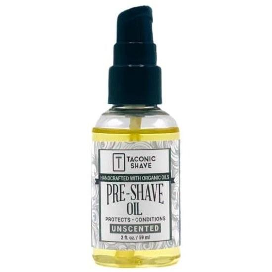 Taconic Shave All Natural Pre-Shave Oil (2 oz.) - Unscented Made Usa