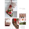 Decoration Plush Christmas Stockings Candy Gift Bag Christmas Ornaments Xmas Tree Hanging Decor