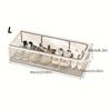 Contemporary Rectangle Shoe Organizer Box, Non-Waterproof, Multipurpose Storage with Steel Frame Support