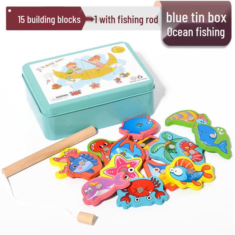 Magnetic Fishing Toy: Wooden Educational Role-Play for Kids
