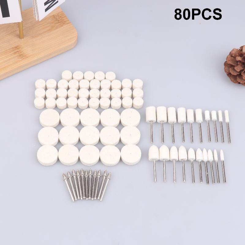 

1 Set Wool Felt Polishing Wheel Kit - Multi-Shape Buffing Set For Rotary Tools, Ideal For Jewelry & Metal A1