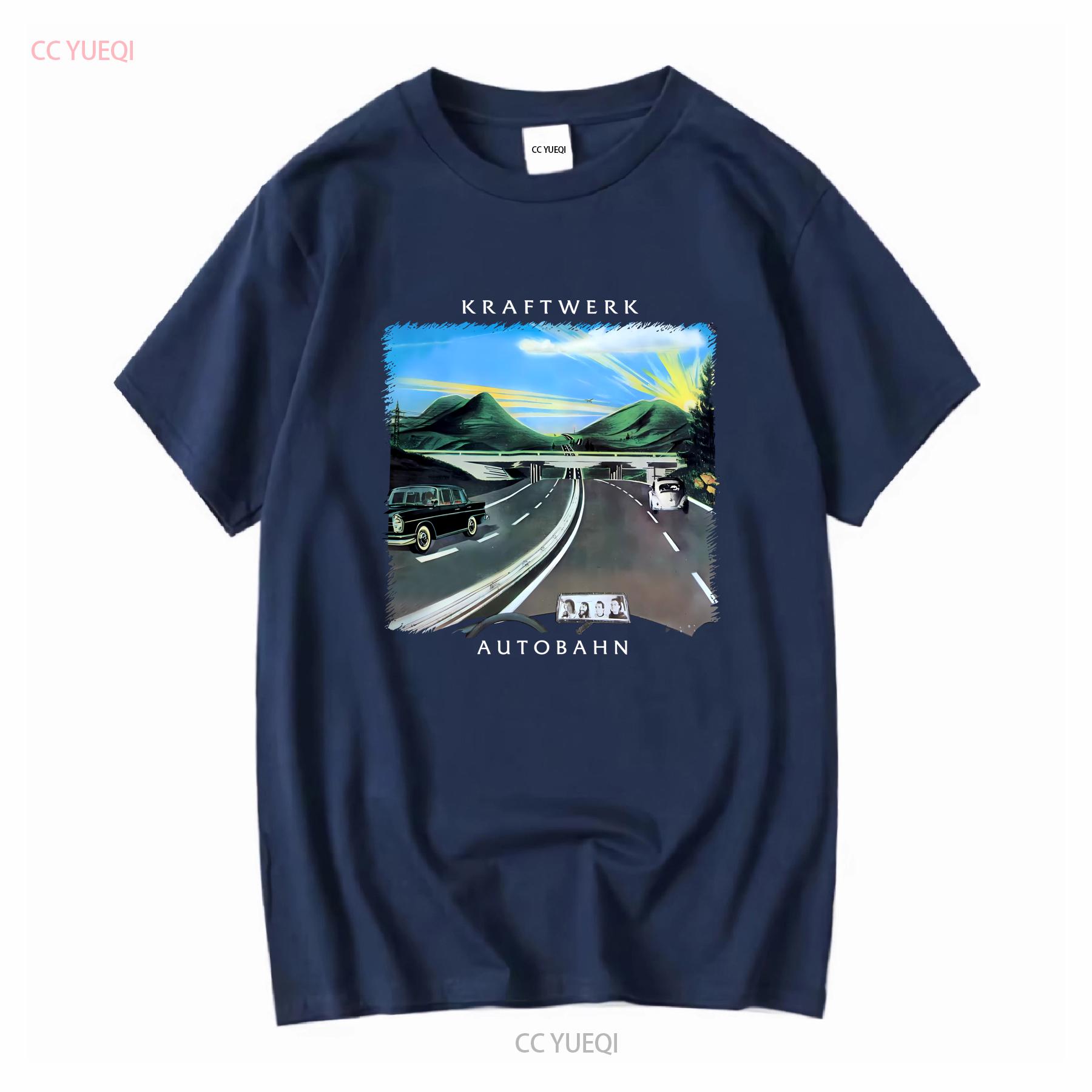 

Kraftwerk Autobahn Electronic Music Vintage T Shirt Ralf Hutter Florian Schneider vintage Washed designer clothes Breathable 2XL