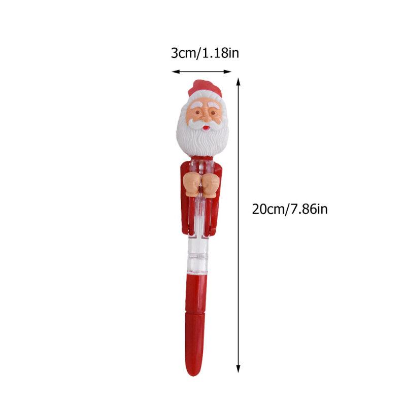 

Novelty Funny Student Christmas Light-up Boxing Pen Creative Christmas Gift Office Accessories Decompression Toys Ballpoint Pen червоний