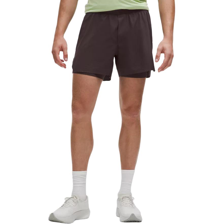 Lululemon Fast And Free Sports Shorts 5' Men's Black LM7BKRS