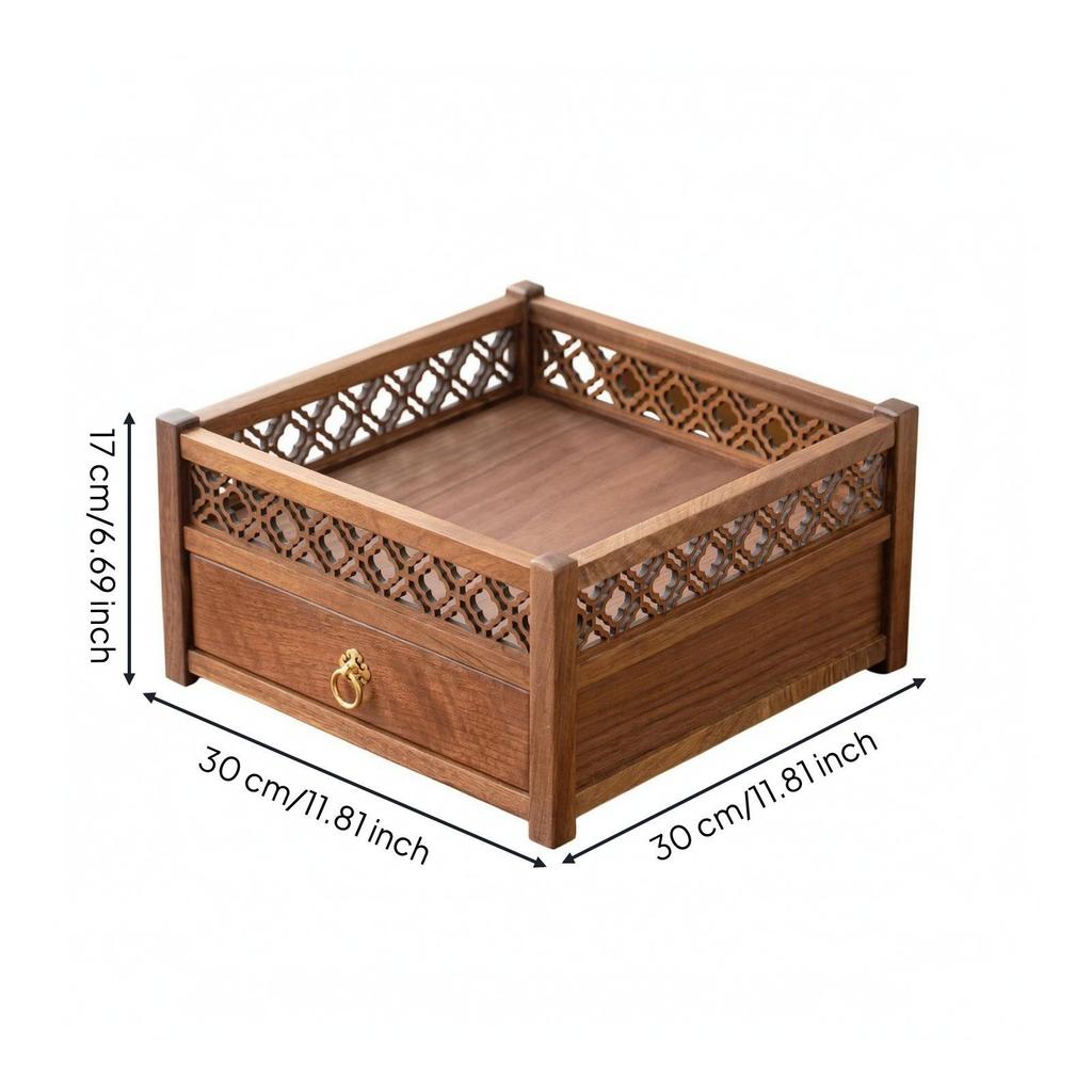 Versatile Wooden Desktop Storage Organizer Multifunctional