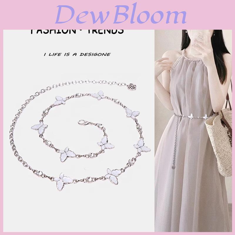 Butterfly Waist Chain For Women Metal Chain Belt Summer Elegant Jewelry Accessory For Dresses