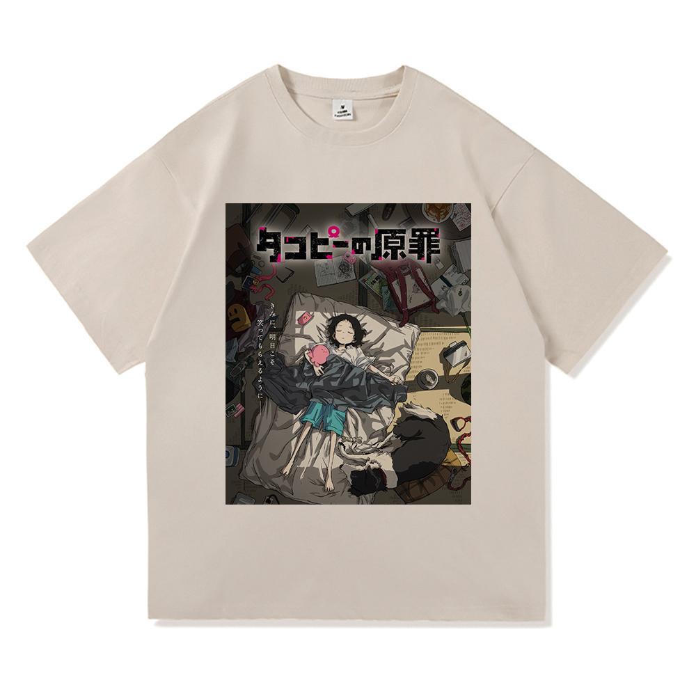 Kawaii Takopi T Shirt 2025 Anime Takopi’s Original Sin Retro Men/women Clothing Vintage Harajuku High Quality Cotton Tshirts