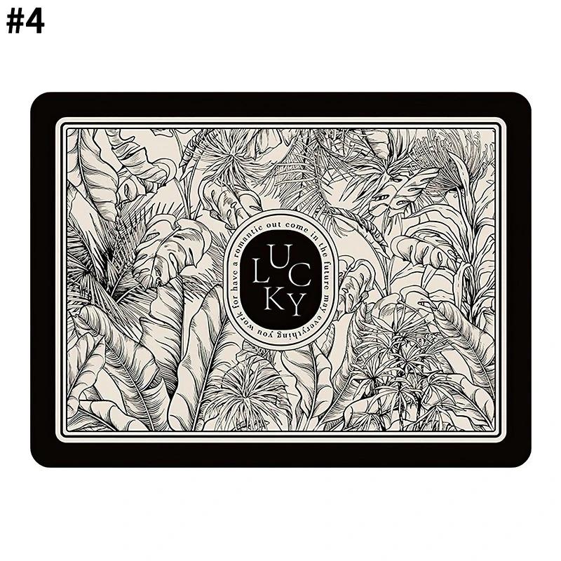 

Кухонный коврик для посуды Абсорбирующий коврик для обеденного стола Ретро Нескользящая подкладка Сушащий коврик Подставка под чашку для кофе Посуда Коврик для стола Домашний декор 20x30cm