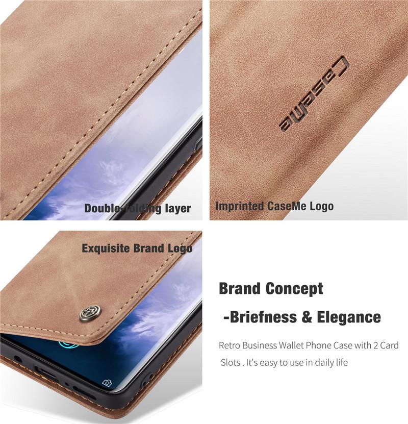 CaseMe Wysokiej Jakości Retro Magnetyczne Klapkowe Skórzane Etui do OnePlus 15 13 12 11  8T 8 7 Pro Portfel Torba na Karty Pokrowiec Etui na Telefon Coque