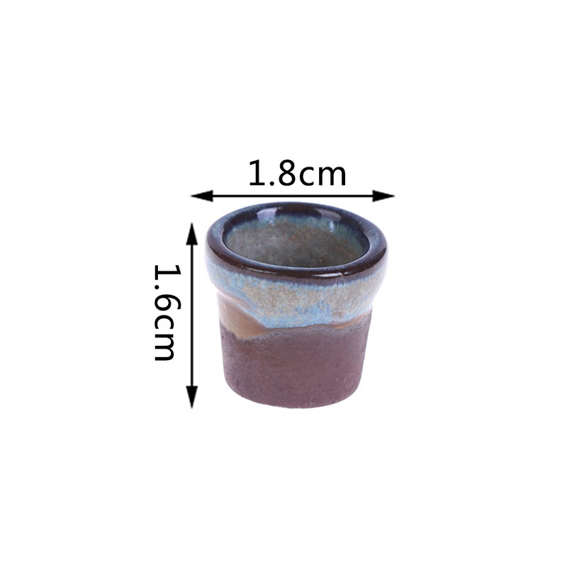 Ceramic 1: 12 Dollhouse Miniature Toy Porcelain Decoration Vase Pot Accessories Decor Doll House Miniatures Decor Accessories