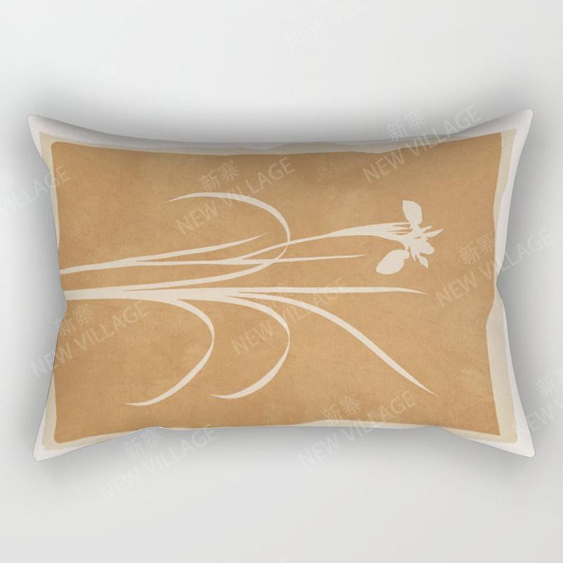 Decor nordic de toamnă, îmbrățișare, față de pernă, abstractă, frunze geometrice, boemă, canapea mașină, husă de pernă pentru sufragerie 30x50