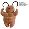 Muskel Kakerlake Plüschtier Weiches Kissen mit Lustigen Buff Bauchmuskeln Kreatives Seltsames Plüschtier Kissen für Heimdeko Kindergeschenk Teenager Humor Einzigartiges Puppenspielzeug