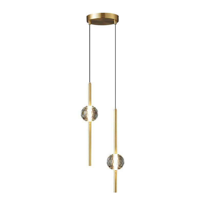 Cross-Border Copper Minimalist Pendant Light for Bedside or Dining