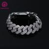 20MM Luxury Men's Cuban Chain Bracelet High Quality Cooper Iced Out Cuban Link Chain with Full Paved 5A CZ Stones Zircon