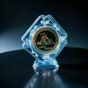 Cat Lucky Commemorative Coin Premium Metal Colored Souvenir Medal for Collection Party Favors Birthday Gift for Cat Lovers