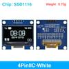 TZT 1,3 Zoll OLED-Modul SPI/IIC I2C Kommunikation weiß/blau Farbe 128X64 1,3 Zoll OLED LCD LED Display-Modul 1,3" OLED-Modul