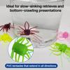 1.8g&2.8g 10pcs Sinking Soft Fishing Lure Wacky Worms with Multiple Tentacles Bass Fishing Artificial Bait Tackle