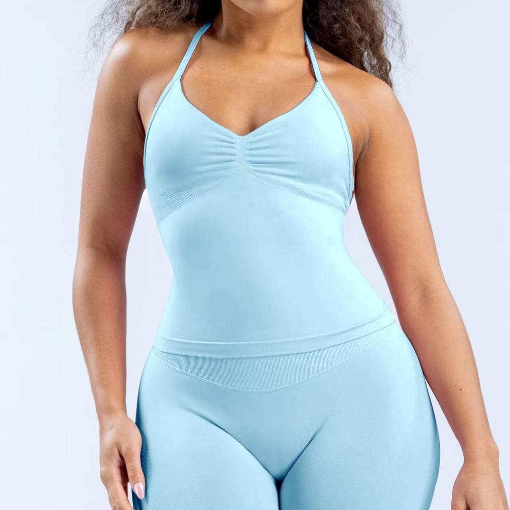 Women's tank tops shapewear fit sexy body shaper yoga fitness sportwear